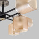 Люстра на штанге IMEX MD.4212-8-S-BK+AB