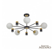 Люстра на штанге Arte Milano Ferrara 274802/10 BK/GD