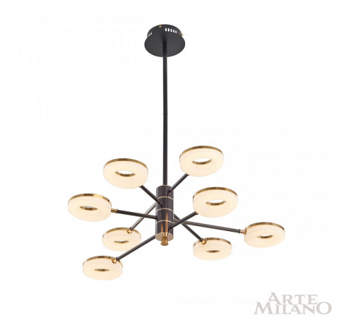 Люстра на штанге Arte Milano Ferrara 276699/8 BK/GD Люстра на штанге Arte Milano Ferrara 276699/8 BK/GD