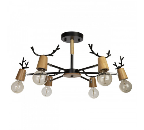 Люстра на штанге Loft IT Sven 10024/6 Black Люстра на штанге Loft IT Sven 10024/6 Black