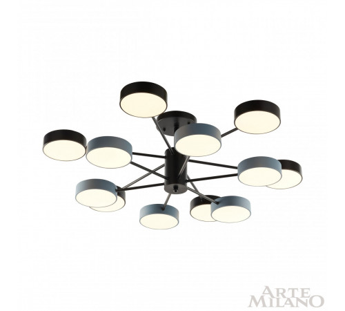 Люстра на штанге Arte Milano Ferrara 250906/12B Bk/Gr Люстра на штанге Arte Milano Ferrara 250906/12B Bk/Gr
