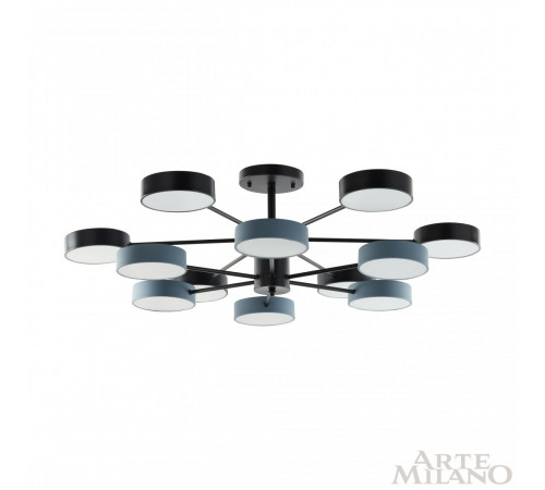 Люстра на штанге Arte Milano Ferrara 250906/12B Bk/Gr Люстра на штанге Arte Milano Ferrara 250906/12B Bk/Gr