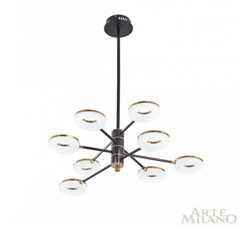 Люстра на штанге Arte Milano Ferrara 276699/8 BK/GD Люстра на штанге Arte Milano Ferrara 276699/8 BK/GD