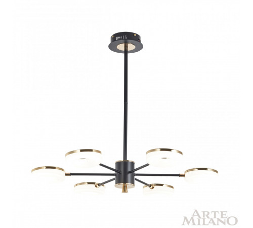 Люстра на штанге Arte Milano 277499/6 BK/GD Люстра на штанге Arte Milano 277499/6 BK/GD