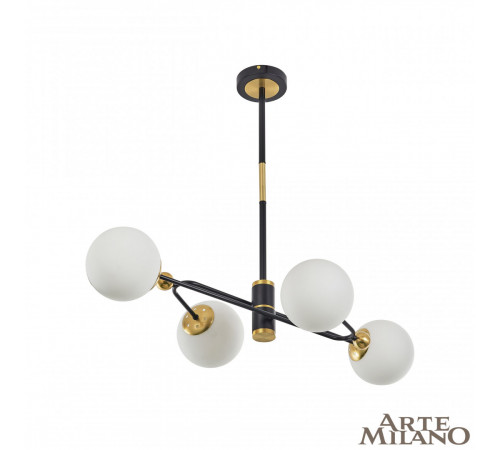 Люстра на штанге Arte Milano 272708/4 BK/GD