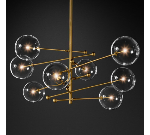 Люстра на штанге Delight Collection Globe Mobile KG0835P-8 brass