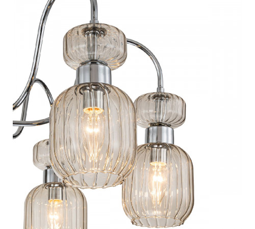 Люстра на штанге Escada Gloss 1141/6PL Chrome/Beige Люстра на штанге Escada Gloss 1141/6PL Chrome/Beige