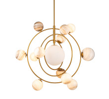 Люстра на штанге Delight Collection Planet KG1122P-13 brass