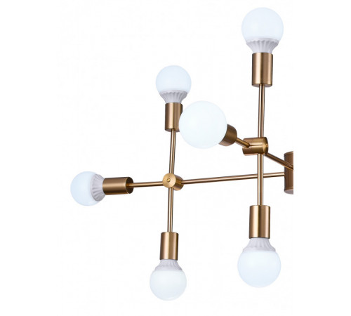 Люстра на штанге Natali Kovaltseva LOFT LUX 75130/8C GOLD Люстра на штанге Natali Kovaltseva LOFT LUX 75130/8C GOLD