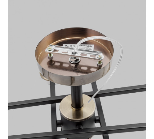 Люстра на штанге IMEX MD.4212-8-S-BK+AB Люстра на штанге IMEX MD.4212-8-S-BK+AB