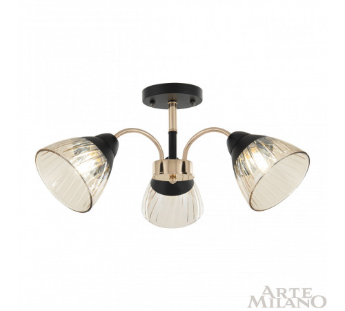 Люстра на штанге Arte Milano Napoli 320119/3 FG+BK Люстра на штанге Arte Milano Napoli 320119/3 FG+BK