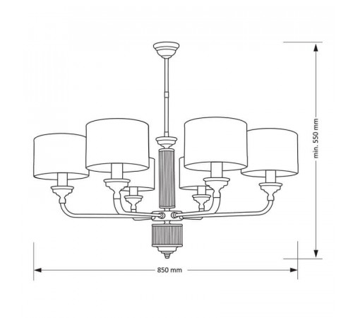 Подвесная люстра Kutek Mood Tivoli TIV-ZW-8 (P) Подвесная люстра Kutek Mood Tivoli TIV-ZW-8 (P)