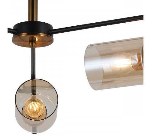 Люстра на штанге Illumico IL8248-3COU-79 BK GD Люстра на штанге Illumico IL8248-3COU-79 BK GD