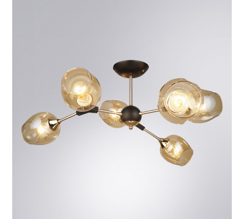 Люстра на штанге Arte Lamp Seppia A4211PL-6BK Люстра на штанге Arte Lamp Seppia A4211PL-6BK