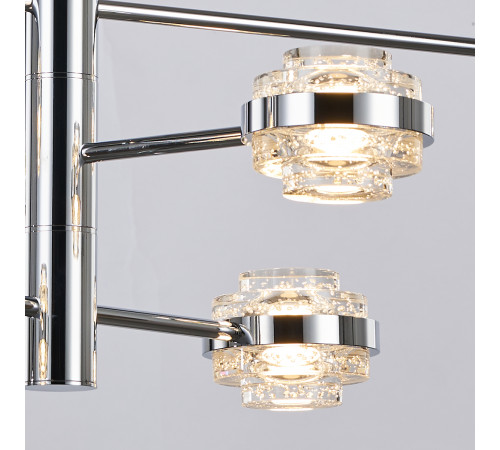 Люстра на штанге Delight Collection MD22030002 MX22030002-6A chrome/clear