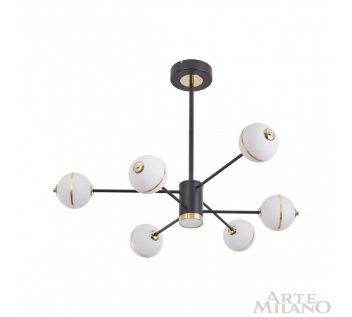 Люстра на штанге Arte Milano 272069/6 BK Люстра на штанге Arte Milano 272069/6 BK