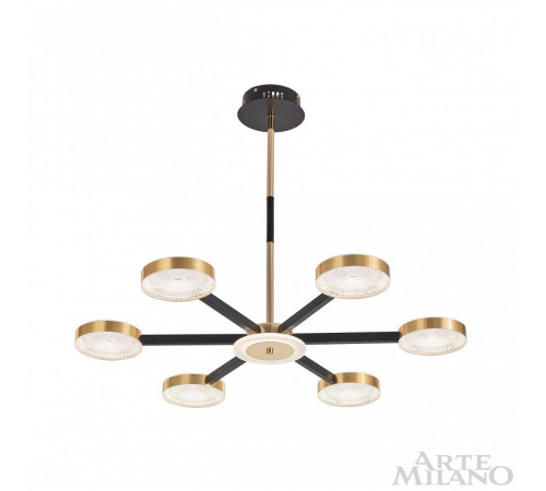 Люстра на штанге Arte Milano 272079/6 BK/GD Люстра на штанге Arte Milano 272079/6 BK/GD
