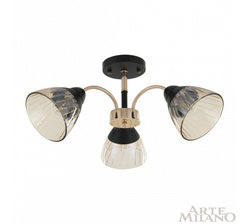 Люстра на штанге Arte Milano Napoli 320119/3 FG+BK Люстра на штанге Arte Milano Napoli 320119/3 FG+BK
