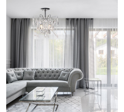 Люстра на штанге Escada Crown 682/4PL Chrome