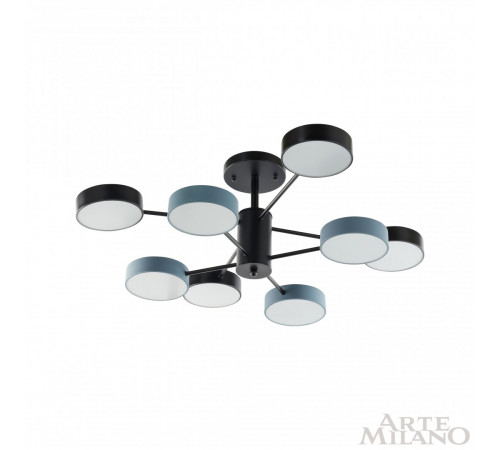 Люстра на штанге Arte Milano Ferrara 250906/8B Bk/Gr Люстра на штанге Arte Milano Ferrara 250906/8B Bk/Gr