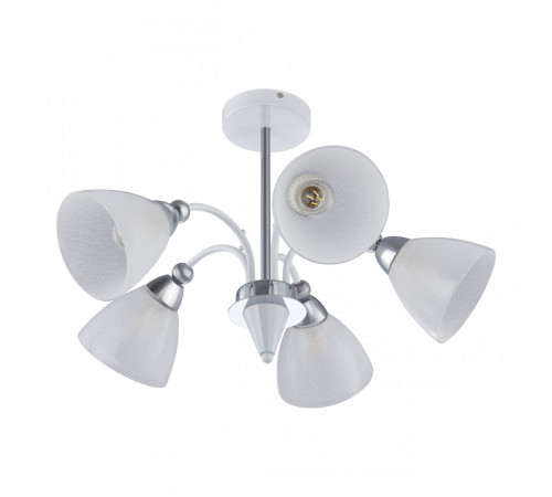 Люстра на штанге Arte Milano Napoli 326008/5 WH+CR Люстра на штанге Arte Milano Napoli 326008/5 WH+CR
