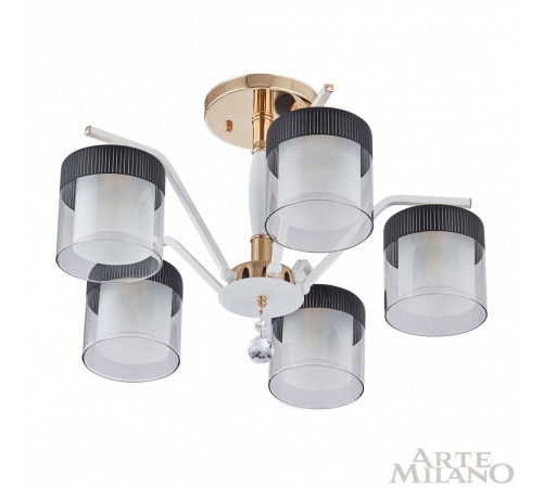 Люстра на штанге Arte Milano Napoli 332646/5 FGD+WT Люстра на штанге Arte Milano Napoli 332646/5 FGD+WT