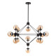 Люстра на штанге Arte Lamp Bolla A1664SP-15BK