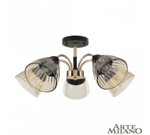 Люстра на штанге Arte Milano Napoli 320119/5 FG+BK Люстра на штанге Arte Milano Napoli 320119/5 FG+BK