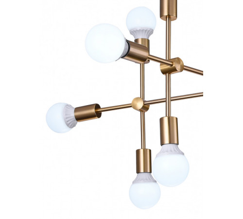 Люстра на штанге Natali Kovaltseva LOFT LUX 75130/12C GOLD