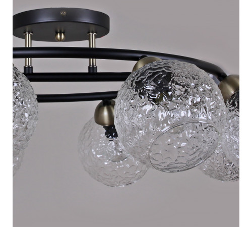 Люстра на штанге Illumico IL0296-8CSQ-79 BK AB Люстра на штанге Illumico IL0296-8CSQ-79 BK AB