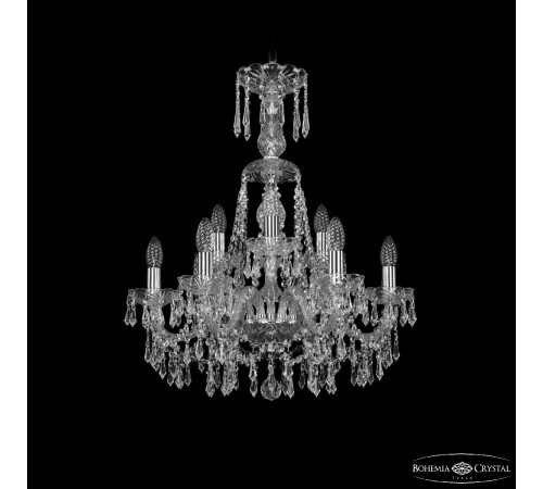 Подвесная люстра Bohemia Ivele Crystal 1403/6+3/195/XL-65 Ni Подвесная люстра Bohemia Ivele Crystal 1403/6+3/195/XL-65 Ni