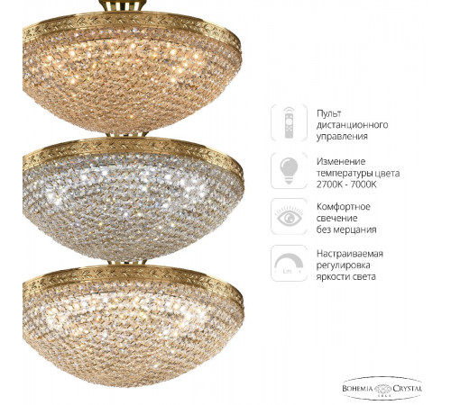 Потолочная люстра Bohemia Ivele Crystal 19321/45IV/LED-DIM G Потолочная люстра Bohemia Ivele Crystal 19321/45IV/LED-DIM G