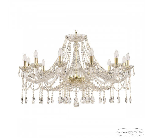 Подвесная люстра Bohemia Ivele Crystal 107/12/360 G Подвесная люстра Bohemia Ivele Crystal 107/12/360 G