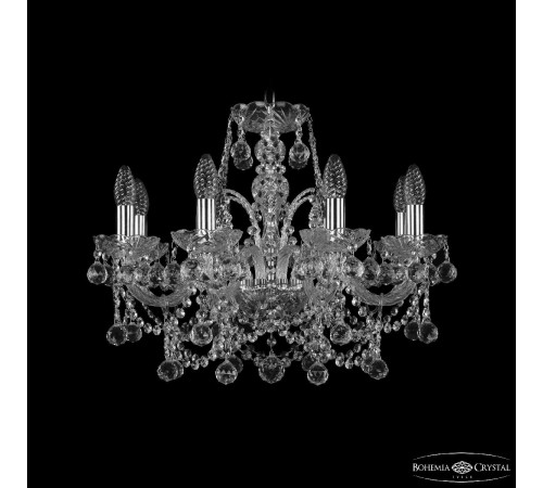 Подвесная люстра Bohemia Ivele Crystal 1411/8/195 Ni Balls Подвесная люстра Bohemia Ivele Crystal 1411/8/195 Ni Balls