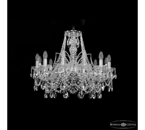 Подвесная люстра Bohemia Ivele Crystal 1411/12/240 Ni Подвесная люстра Bohemia Ivele Crystal 1411/12/240 Ni