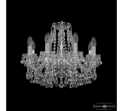 Подвесная люстра Bohemia Ivele Crystal 1409/8/160 Ni Подвесная люстра Bohemia Ivele Crystal 1409/8/160 Ni