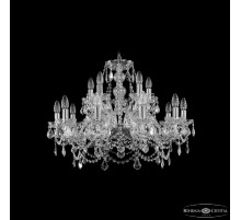 Подвесная люстра Bohemia Ivele Crystal 1411/10+5/240 Ni Leafs