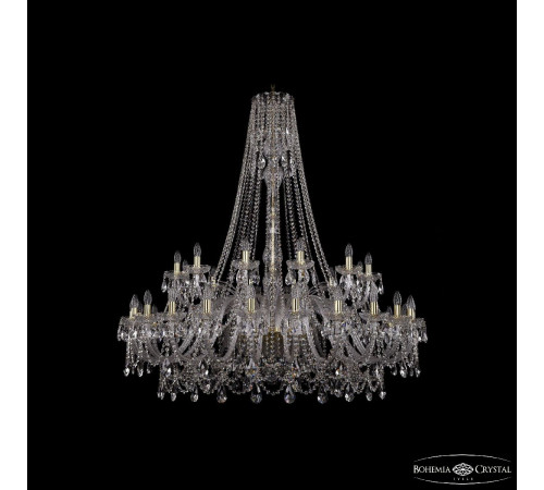 Подвесная люстра Bohemia Ivele Crystal 1411/24+12/530/h-154 G