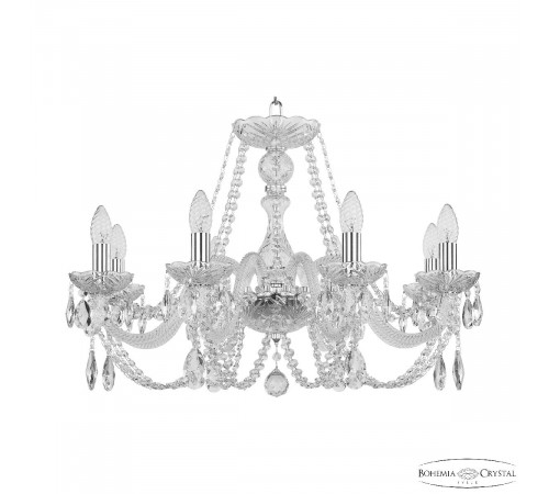 Подвесная люстра Bohemia Ivele Crystal 101/8/240 Ni Подвесная люстра Bohemia Ivele Crystal 101/8/240 Ni