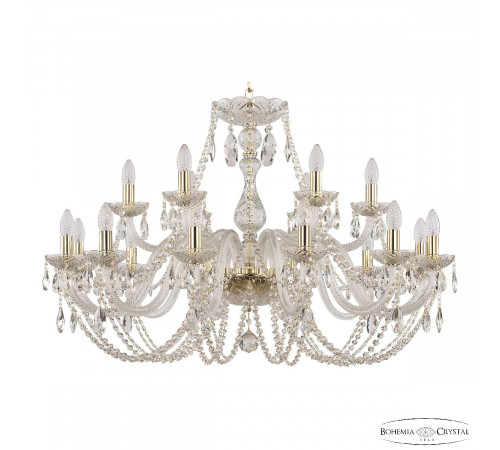 Подвесная люстра Bohemia Ivele Crystal 101/12+6/360 G Подвесная люстра Bohemia Ivele Crystal 101/12+6/360 G