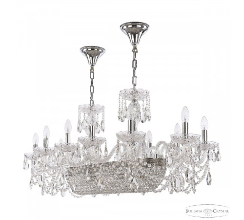 Подвесная люстра Bohemia Ivele Crystal 1453/12/195/800 Ni Подвесная люстра Bohemia Ivele Crystal 1453/12/195/800 Ni
