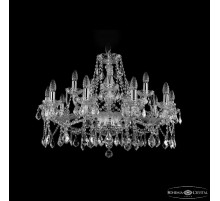 Подвесная люстра Bohemia Ivele Crystal 1413/10+5/300 Ni Leafs