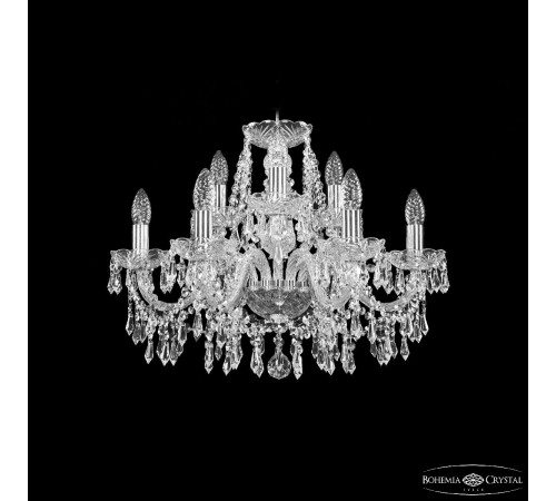 Подвесная люстра Bohemia Ivele Crystal 1403/6+3/195 Ni Подвесная люстра Bohemia Ivele Crystal 1403/6+3/195 Ni