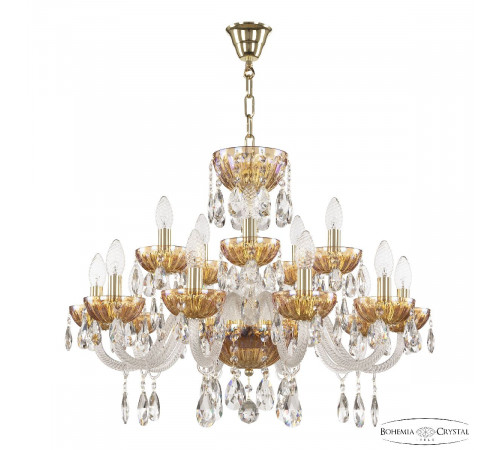 Подвесная люстра Bohemia Ivele Crystal 5417/10+5/240 G Shampan/M-1H Подвесная люстра Bohemia Ivele Crystal 5417/10+5/240 G Shampan/M-1H