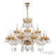 Подвесная люстра Bohemia Ivele Crystal 5417/10+5/240 G Shampan/M-1H