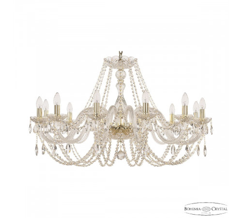 Подвесная люстра Bohemia Ivele Crystal 101/12/360 G Подвесная люстра Bohemia Ivele Crystal 101/12/360 G