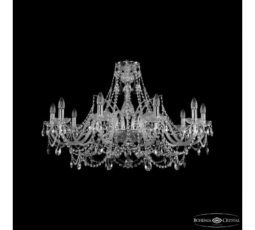 Подвесная люстра Bohemia Ivele Crystal 1411/10/360 Ni Подвесная люстра Bohemia Ivele Crystal 1411/10/360 Ni