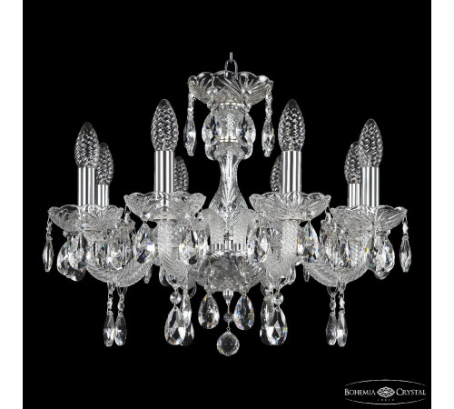 Подвесная люстра Bohemia Ivele Crystal 117/8/165 Ni Подвесная люстра Bohemia Ivele Crystal 117/8/165 Ni