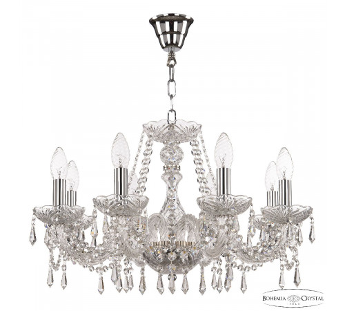 Подвесная люстра Bohemia Ivele Crystal 104/8/195 Ni Подвесная люстра Bohemia Ivele Crystal 104/8/195 Ni