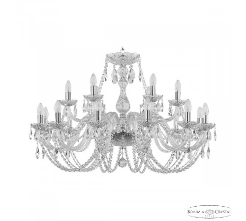 Подвесная люстра Bohemia Ivele Crystal 101/12+6/360 Ni Подвесная люстра Bohemia Ivele Crystal 101/12+6/360 Ni